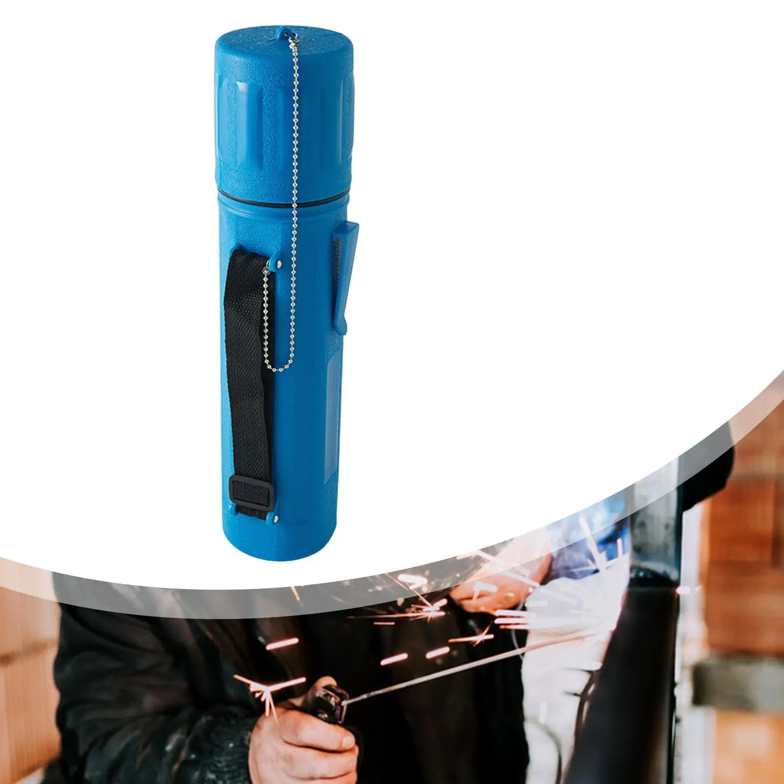 Practical Reliable Welding Rod Storage Canister with Spacious 37cm Size and Shoulder Strap for Professional Welder Field Use