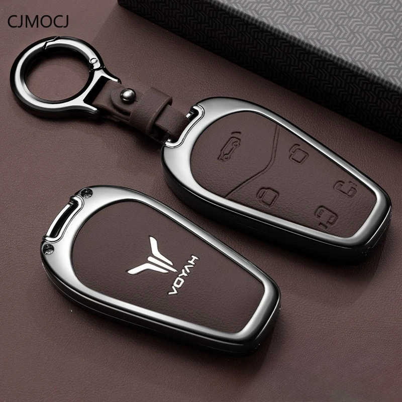 Premium Zinc Alloy Key Cover Case for Voyah Dreamer PHEV / FREE 318 (2024) - Protective Key Fob Shell Keybag Keychain