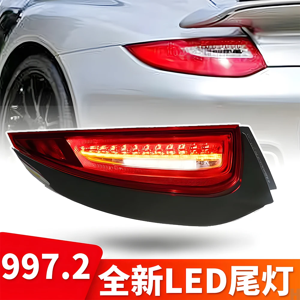 For Compatible with Porsche 911 997.2 Carrera S Cabriolet GT2 GT3 GTS Targa 4S 2008-2011 Upgraded LED Car Tail Light Assembly
