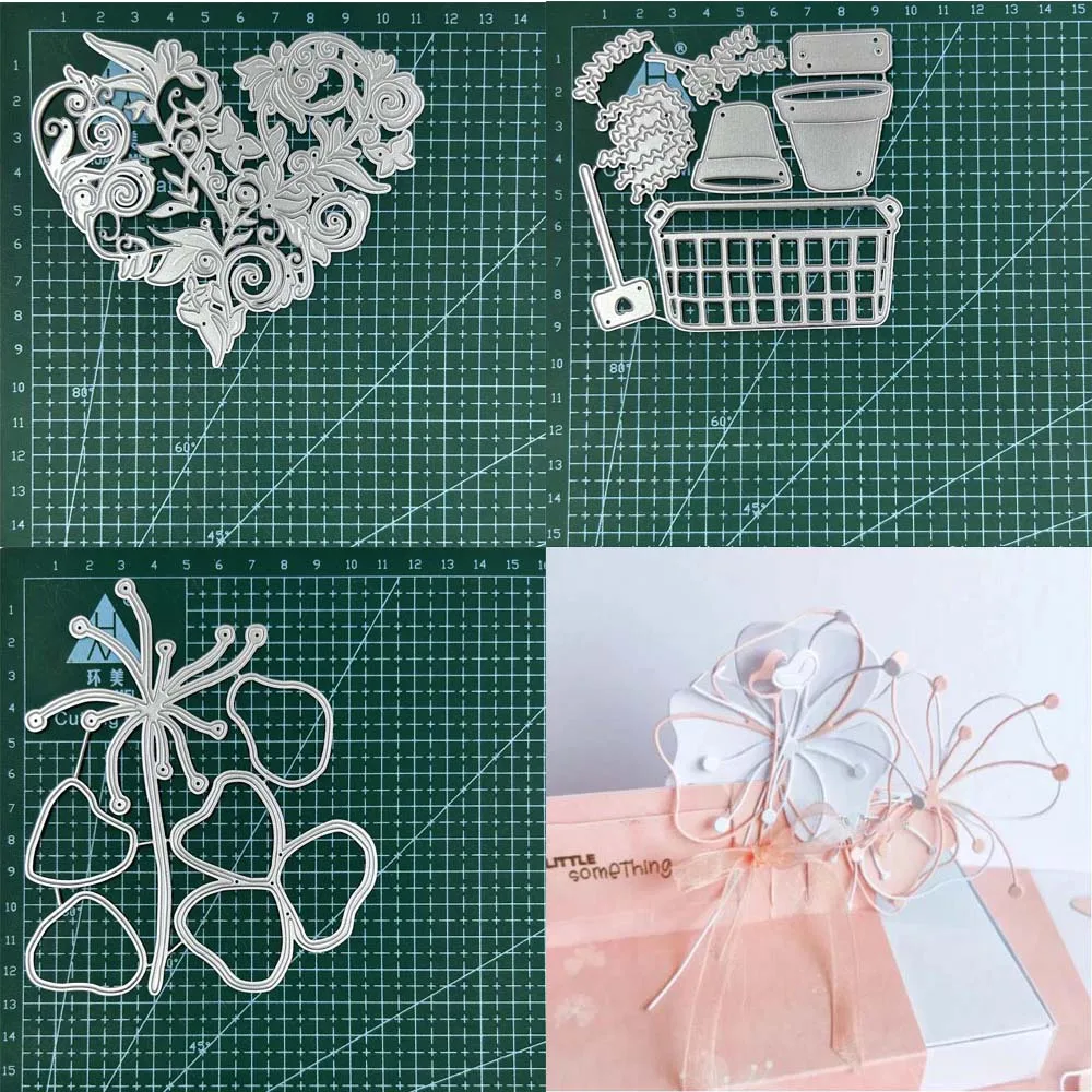 Flower Metal Cutting Dies Stencils For DIY Scrapbooking Decorative Embossing Handcraft Template Making