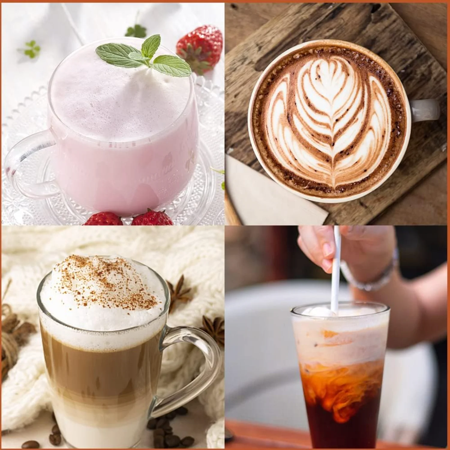 عصا رغوة الحليب اليدوية الصغيرة 19000 دورة في الدقيقة، رغوة الحليب التي تعمل بالبطارية لكريمة القهوة واللاتيه والكابتشينو (أسود)