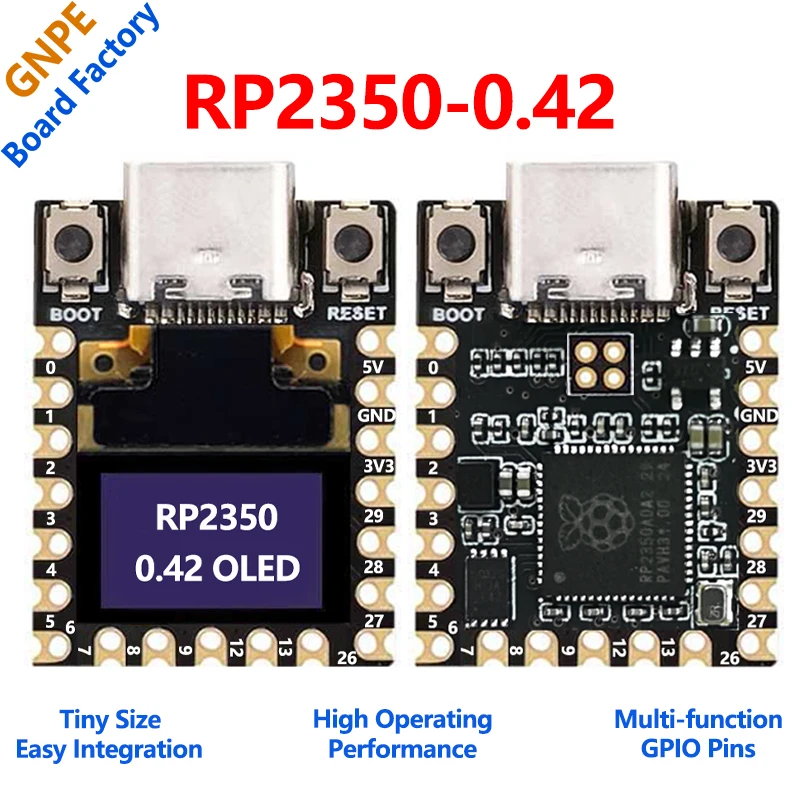 

RP2350 0,42 дюйма 0,42 дюйма OLED-дисплей МИНИ-макетная плата RISC-V малой мощности