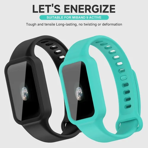 Correa de repuesto para Xiaomi Smart Band 9, correas de reloj de silicona activa, correa para Redmi Smart Band 3, piezas de pulsera