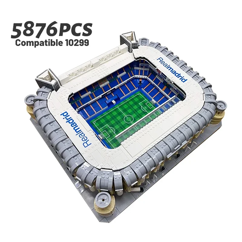 Compatibel 10299 Ideeën Beroemde Bernabeu Stadion Model Bouwsteen Modulaire Landmark DIY 5876 stks Bricks Kinderen Speelgoed Kerstcadeaus
