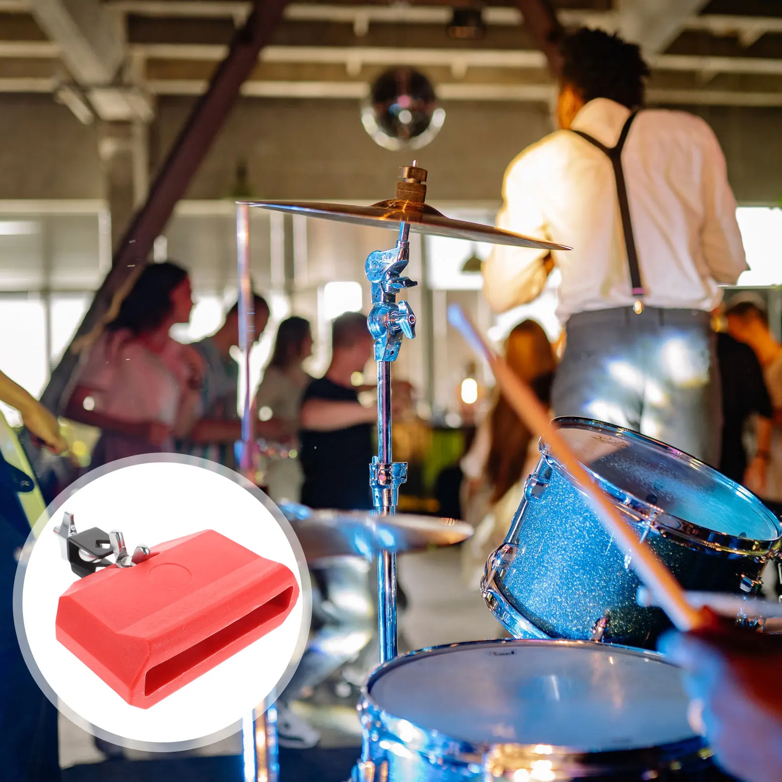 

Premium Drum Set Cowbell For Percussion Instruments High-Grade Pvc Material, Smooth Surface, Practical Music Instrument