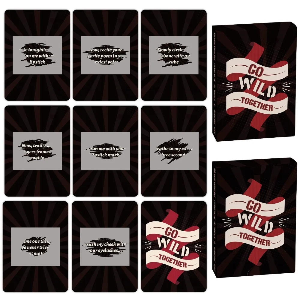 

New Black Intimate Couple Scratch Cards Spouse Bedroom Fun Interaction Game Sexy Lively Passionate Alluring Tempting Amusing