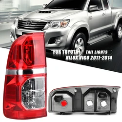 Left/Right Side Red Tail Lamp For Toyota Hilux Vigo  2011 2012 2013 2014 Rear Tail Light Brake Lamp with Wire Harne