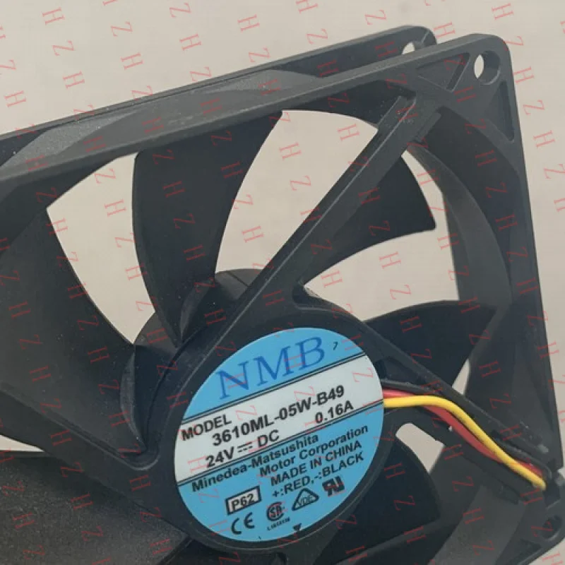 P+ 1PCS for NMB 3610ML-05W-B49 MODEL DC 24V 0.16A Case Cooling Fan FANUC 3 Pin