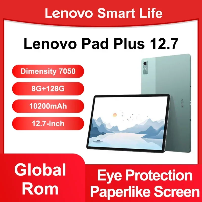 Global Rom Lenovo Xiaoxin Pad Plus 12,7 cala z matowym wyświetlaczem Naturalne światło Papier przeciwodblaskowy Duży wygodny wizualny 60 Hz