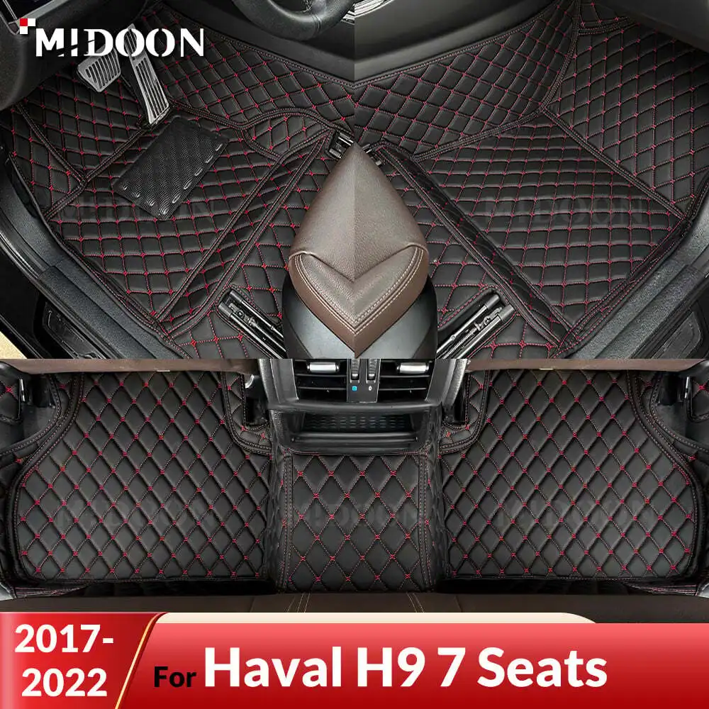 

Автомобильные коврики MIDOON для Haval H9 7 мест 2017-2022, автомобильные подушечки для ног на заказ, ковровое покрытие, аксессуары для интерьера