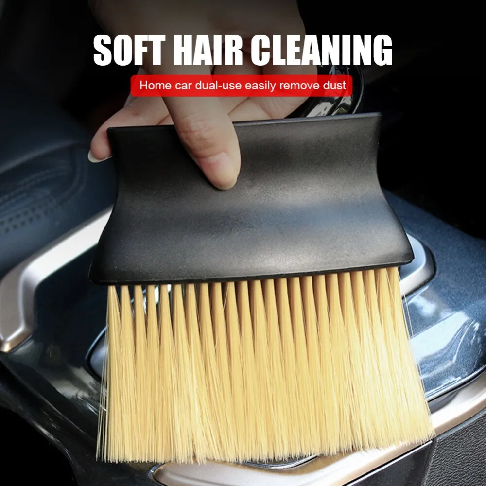 Car Interior Sweeping Dust Soft Brush Car Wash Tool Artifact Car Interior Gap Dust Brush Air Outlet Cleaning Brush
