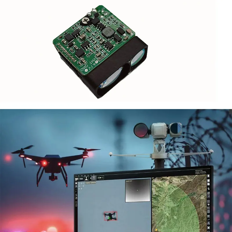 JRT ToF Laser Range Sensor 3Hz Adjustable Distance Sensor 1000m 1200m Range Finder Module For UAV Drone Pod