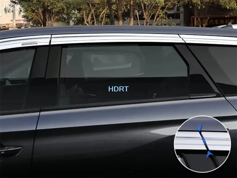 Car Style Side Window Visor Wind Deflector Accessories For Changan Oshan X7/X7 Plus 2020 + Sun Rain Shelter Weather Shield Cover