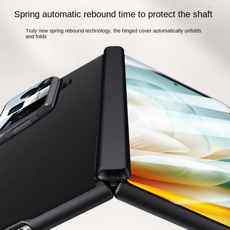 Luxury High End Glass Film Hinge HD screen Protector Back Cover For Honor Magic Vs3 Metal Camera bracket Shockproof Phone Case