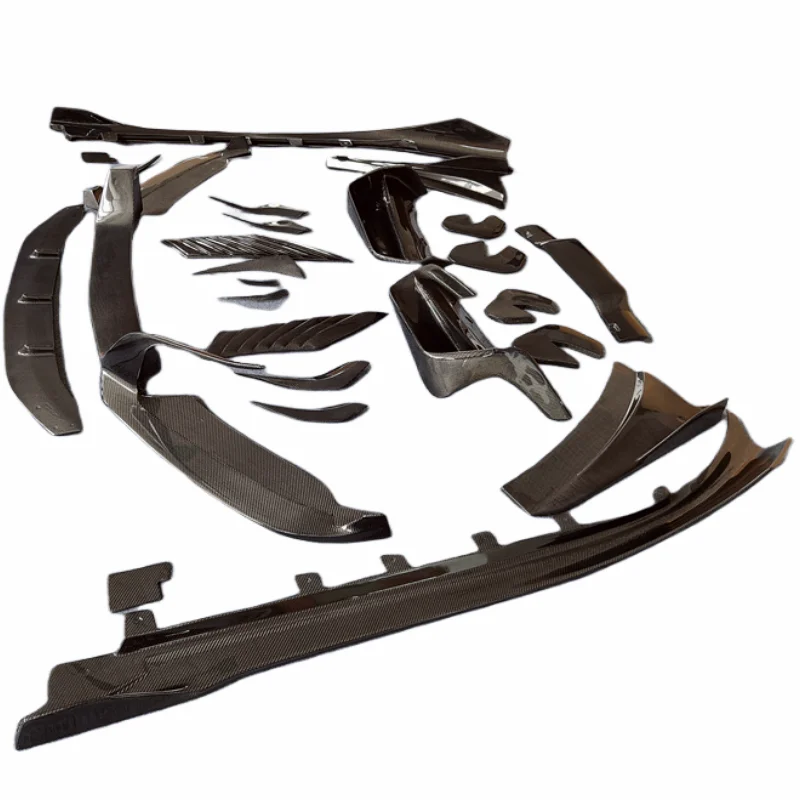 

Carbon Fiber EB Style Front Bumper Trim Front Bumper Edge Side Skirts Rear Diffuser Rear Spoiler Leaf Trim for BMW I8 Body Kit