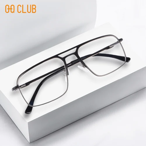 Imagen 2 del producto O-Q CLUB Gafas de lectura para hombre, gafas ópticas para hombre, lentes para miopía, gafas transparentes, Lunette Pour Femme, lentes originales para mujer