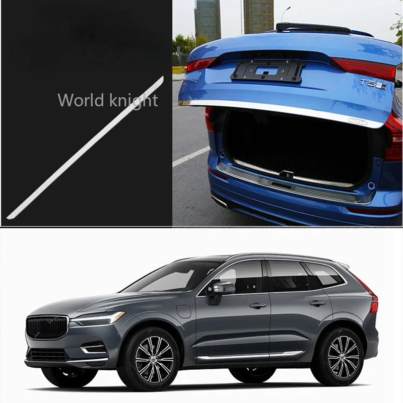 Chrome decoration For volvo xc60 2018 2019 2020 2021 front bumper bright strip net front lip anti-collision decoration sticker