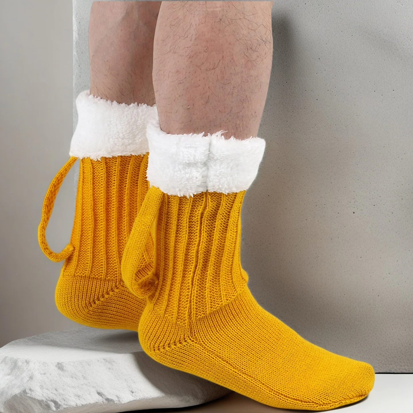 

Beer Shape Socks Women Foot Covers Mid Length Warm Unique Floor Socks Funny Gifts Knitted Autumn Winter Woolen Sleeping Socks