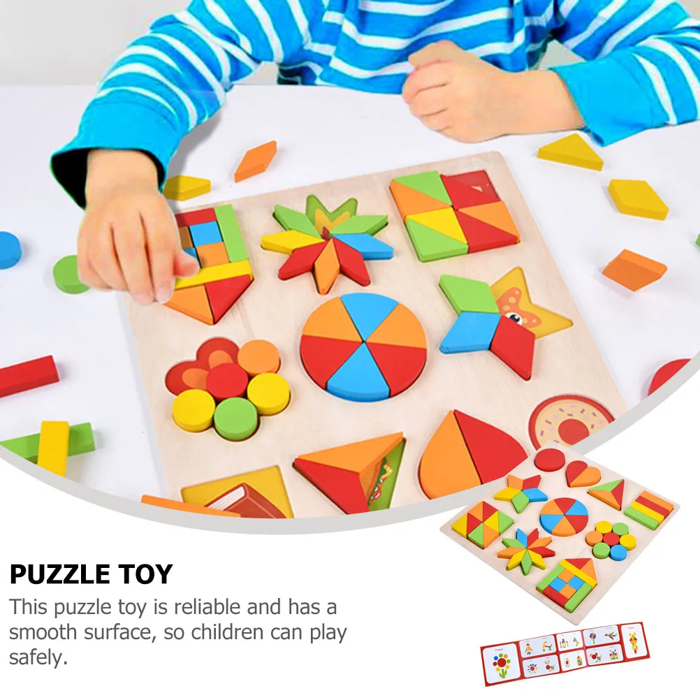 Toddler Geometry Shape Matching Puzzle Toy Fun Early Education Gift For Children Interactive Play