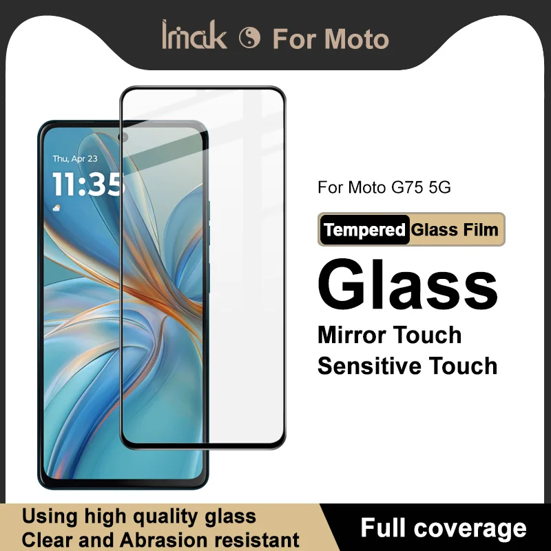 Для Moto G75 Glass IMAK Pro+ закаленное стекло с полным покрытием для пленки Moto G75 5G