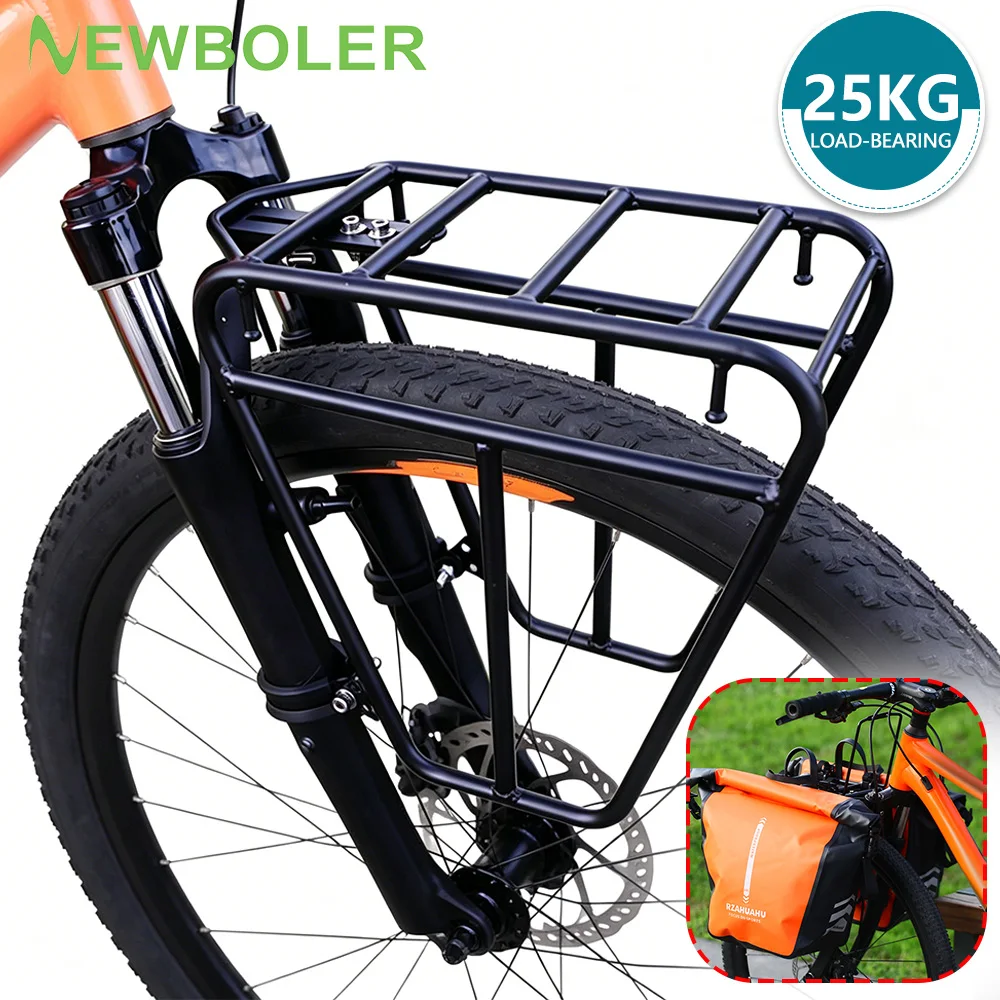25KG Capacity Heavy Duty Steel Bicycle Parking Rack Mountain Bike Cargo Rack Cycling Luggage Carrier Bike Repair Stand Accessory