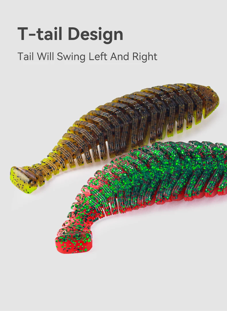 Kingdom Soft Lure 3 teile/beutel 95mm 12,5g PVC Soft Shad Köder Geruch Zugefügt Fett Künstliche T Schwanz VIBE Swimbait für Hecht Bass Angeln – Detail 7