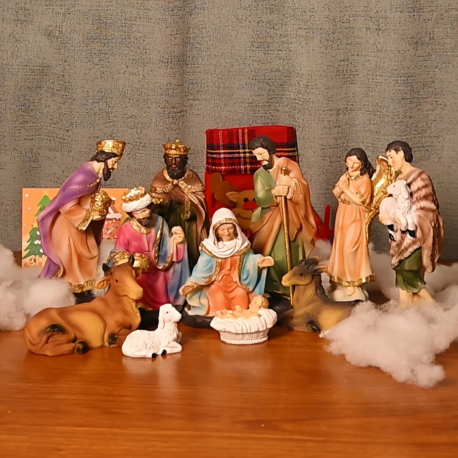 

6-дюймовый набор из 11 фигурок для рождественской сцены