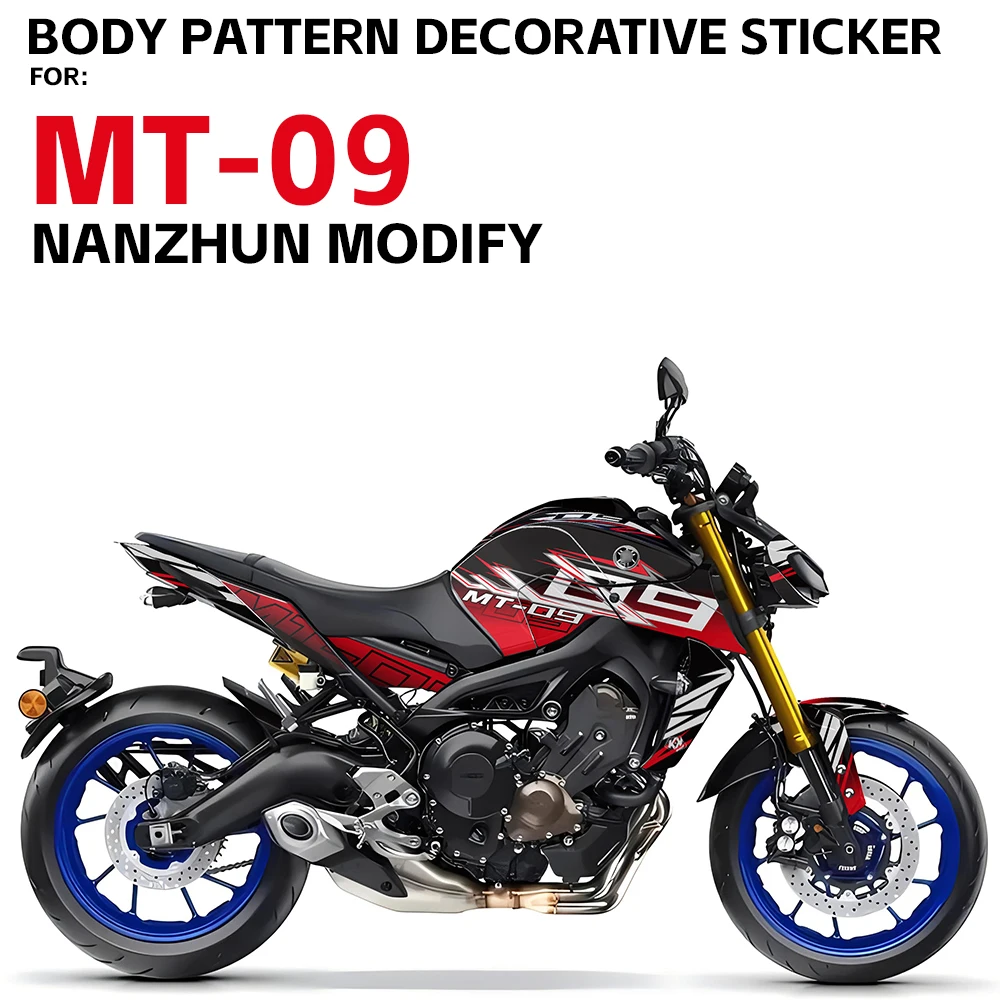 

MT09 наклейка для мотоцикла, графический комплект, наклейки, наклейки для изменения цвета, аксессуары для YAMAHA MT 09 MT09 2018 2019 2020