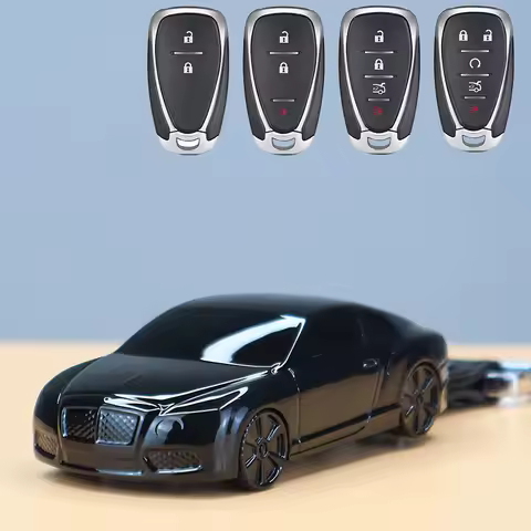 Car Styling for Chevrolet Onix Equino Orlando Cruze Spark Sonic Camaro Volt Bolt Trax Malibu Blazer Traverse Key Case Keychain