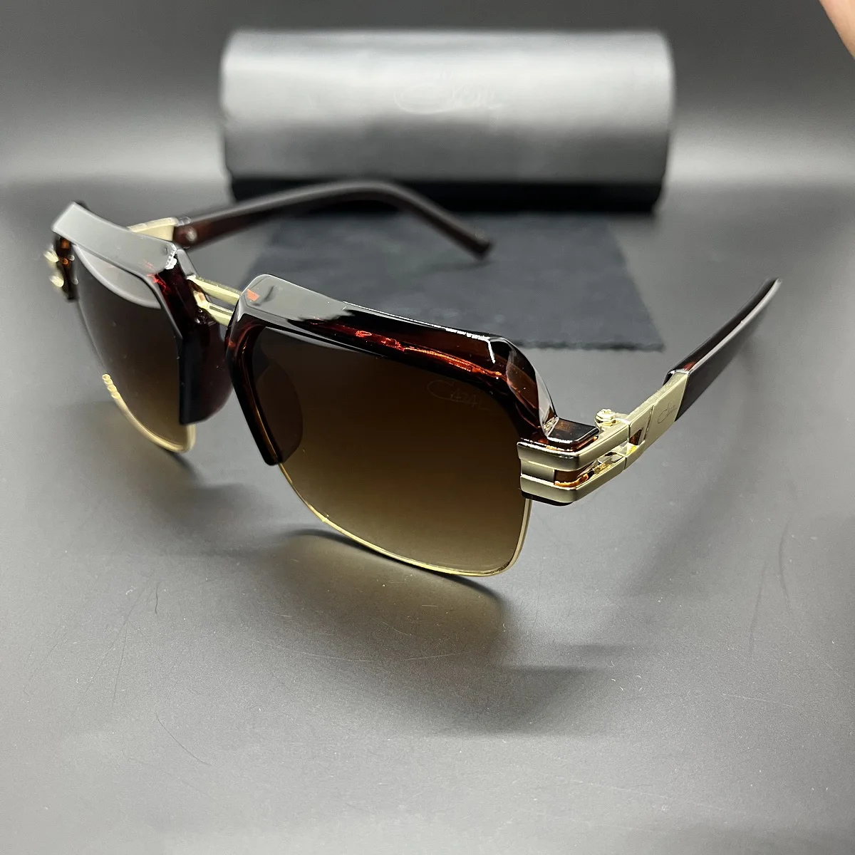 ORIGINAL MOD670 Sunglasses Men Brand Black Square Shades UV400 Gradient Sun Glasses For Women Cool One Piece Designer