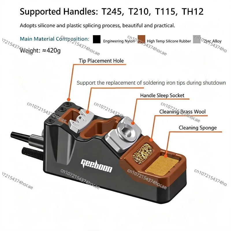 240W Smart Welding Station Kit TC22 Series Thermostatic Curve  with Bracket &T245 T210 Handle C245 C210 C115 T12 Welded Tip