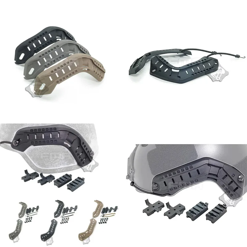 FMA New Outdoor OPS FAST Tactical Helmet Ballistics, Accessory Mounting Kit, ACH-ARC Helmet Side Rails