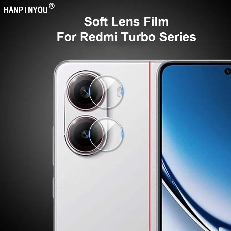 ل Redmi Turbo 4 3 Pro واضح الترا سليم عودة غطاء الكاميرا الخلفية حامي العدسة لينة الألياف طبقة رقيقة واقية-ليس الزجاج المقسى