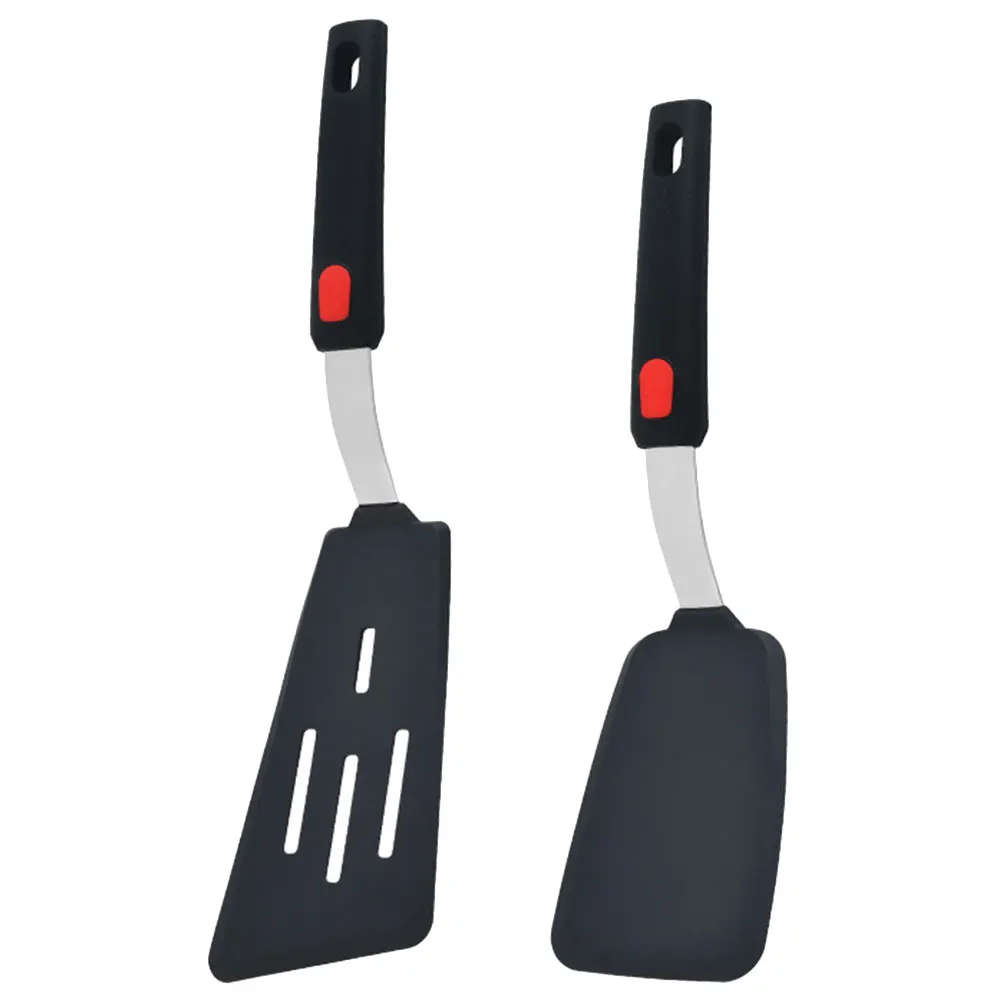 

2Pcs Silicone Spatula Set Heat Resistant Cooking Utensils Square Non Stick Kitchen Tools Long H Baking Accessories