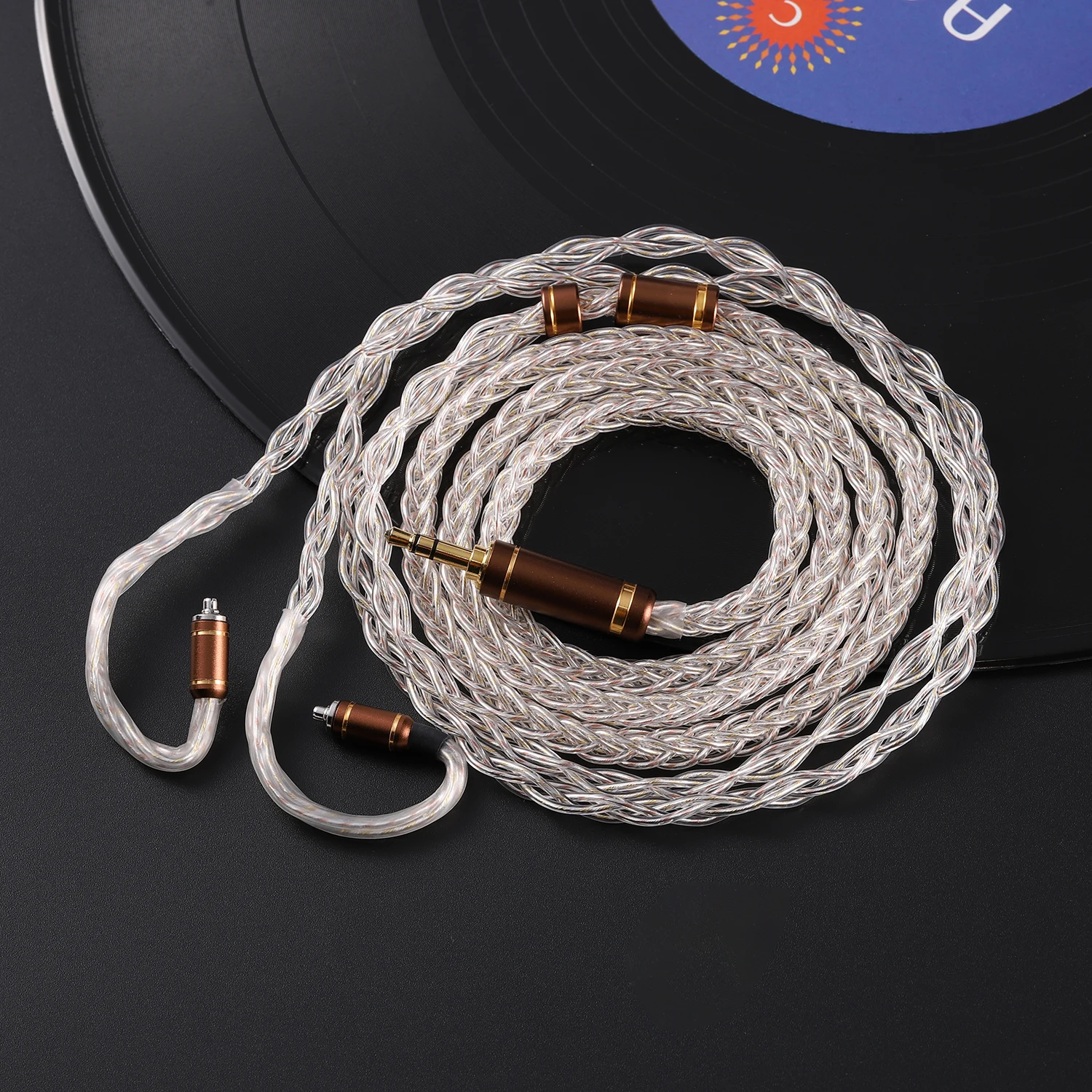 

6n single crystal sterling silver + 7N single crystal copper mixed headphone upgrade cable 4.4mm 3.5mm 2.5mm DIY mmcx 0.78 qdc