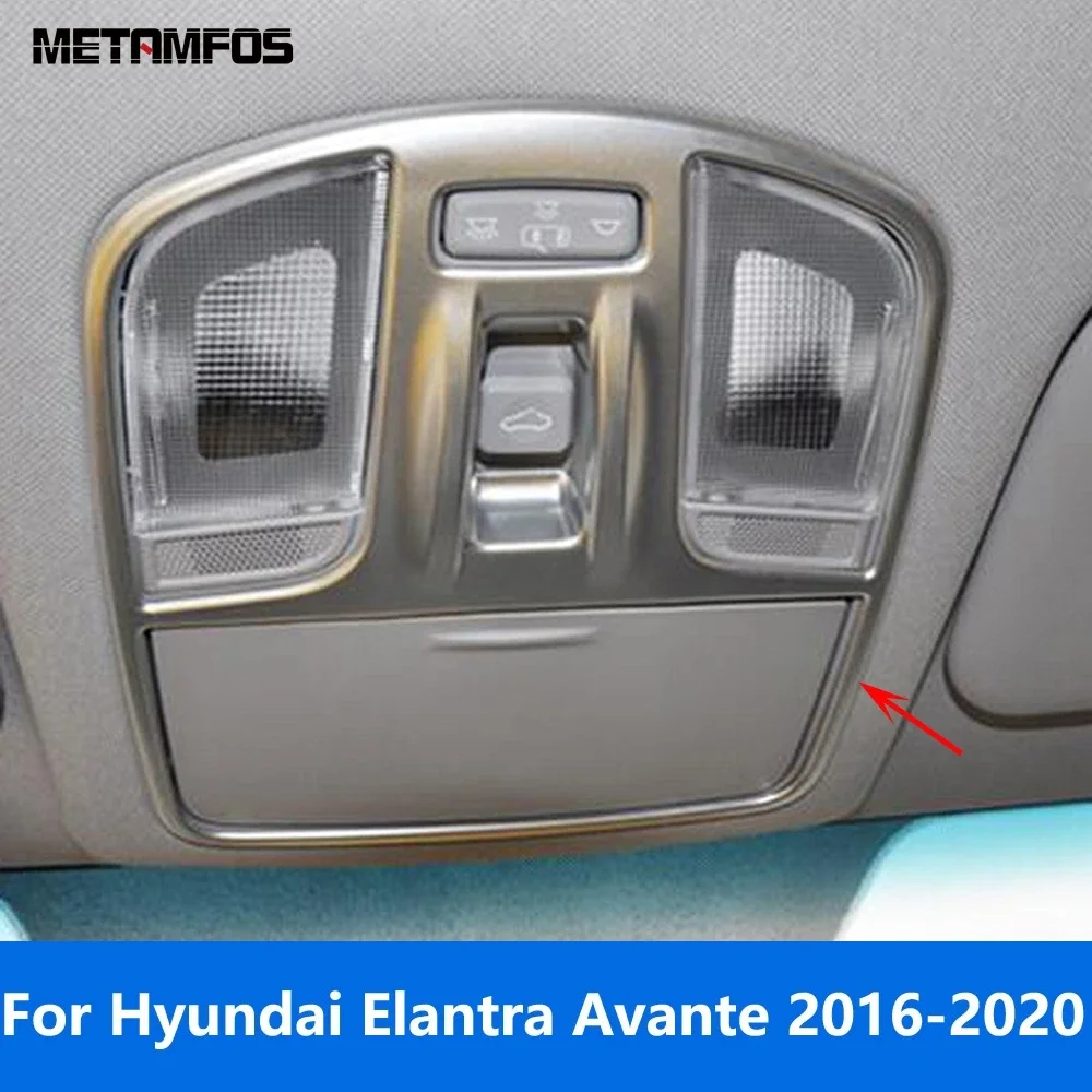 

Для Hyundai Elantra Avante 2016 2017 2018 2019 2020 матовая лампа для чтения, крышка лампы, декоративная рамка, аксессуары для интерьера, Стайлинг автомобиля