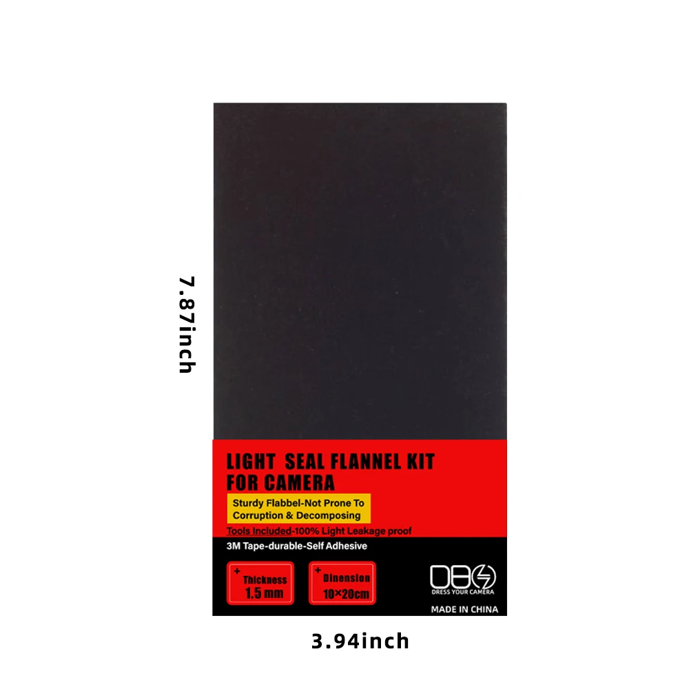 2PCS Light Leak Proof Sponge High Density Foam Film Camera Replacement Light Seal Foam For Film Camera Large Format Accessories