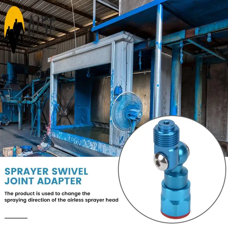 

A15F-7/8 Inch F-7/8 Inch M Airless Spray Machine Swivel Joint Adapter Silver Swivel Joint For Wagner/Graco Paint Sprayer