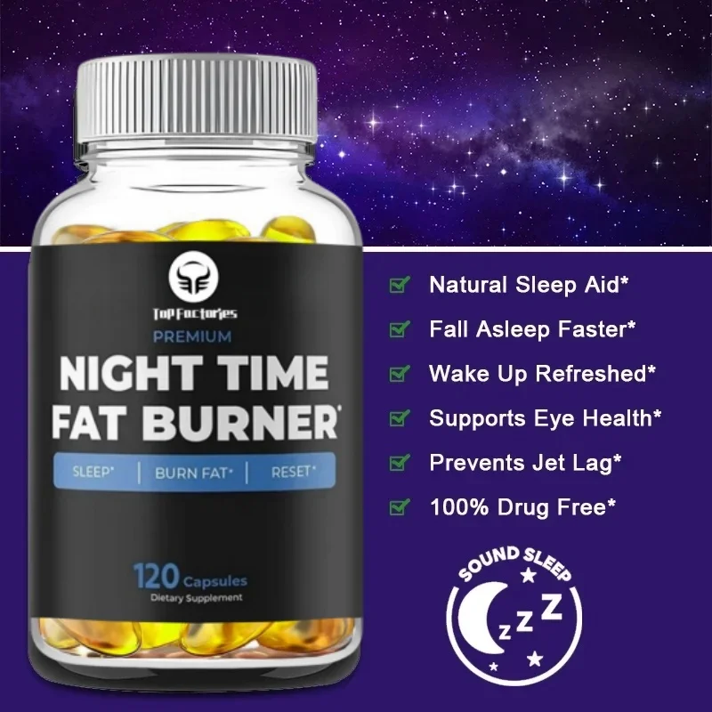 Night Fat , Sleep Aid Supplement, And Appetite Suppressant For Men And Women -120 Pills Of Non Stimulant Hormone