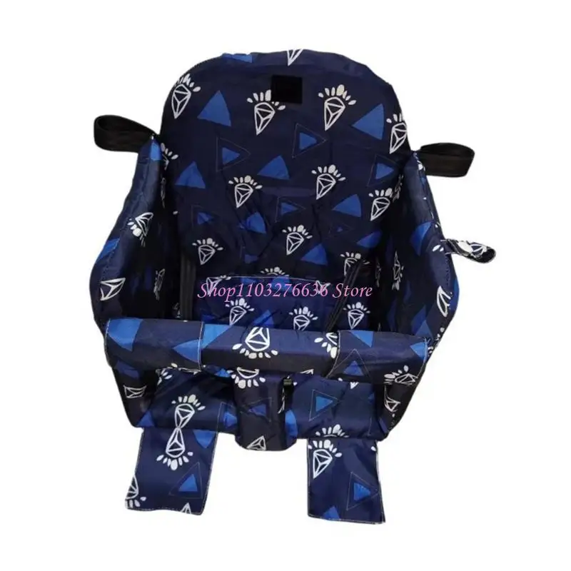 R6FD Portable Baby Shopping Cart Cushion With Dense Padding Fit Most Standard Strollers And Restaurant High Chairs
