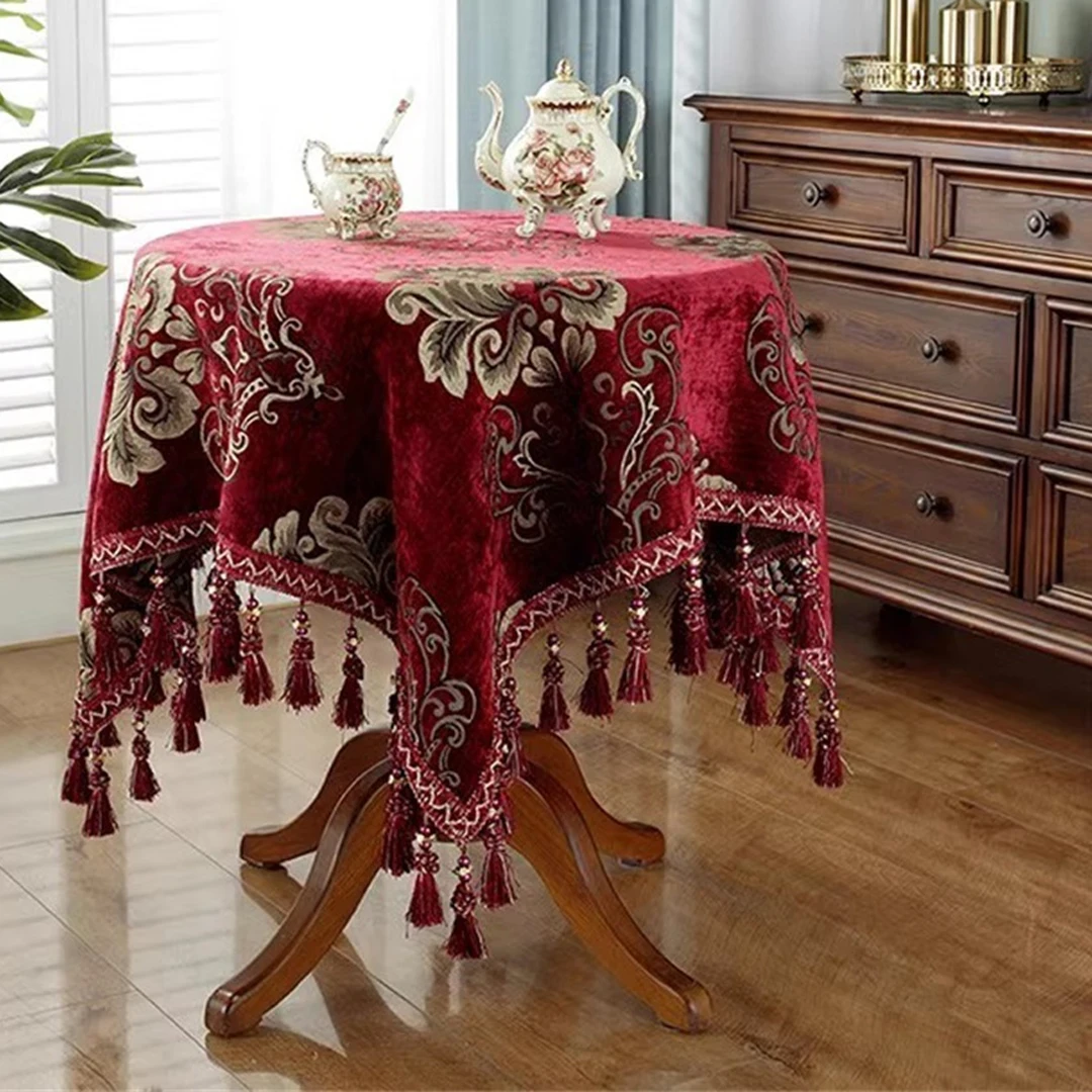 Luxury European Tablecloth Retro Flower Tablecloths For Home And Restaurant Decoration