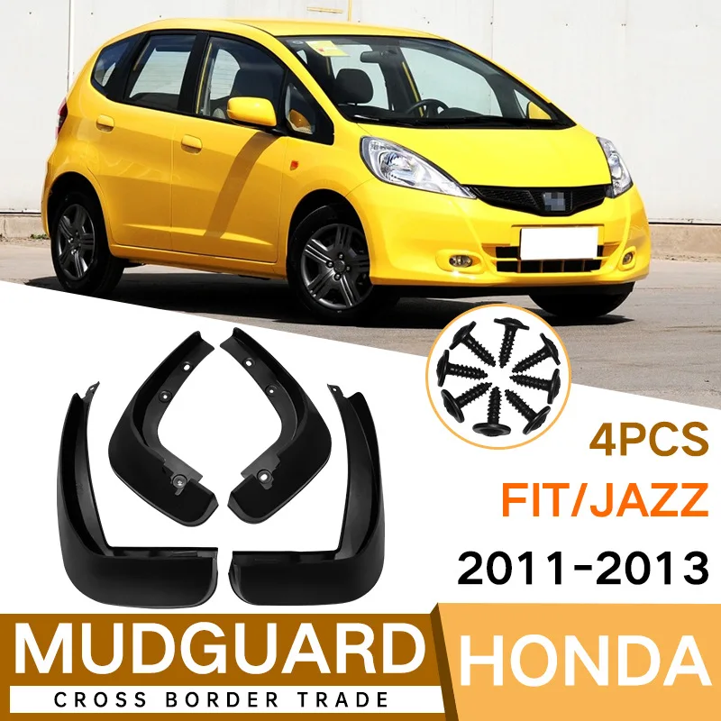 

Mud Flaps For Honda Fit Jazz 2011-2013 MudFlaps Front Rear Fender Car Accessories