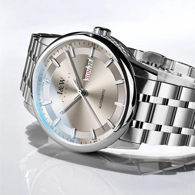 CARNIVAL Mens Mechanical Watch Brand Luxury Sapphire MIYOTA Movement Automatic Wrist Watches 50m Waterproof for Men Montre Homme