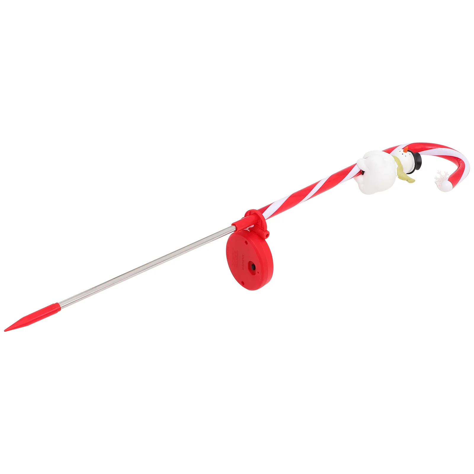 

Solar Garden Stake Light Candy Cane Shape Snowman Small Size Outdoor Lawn Yard Pathway Solar Powered Decorative Garden Lamp