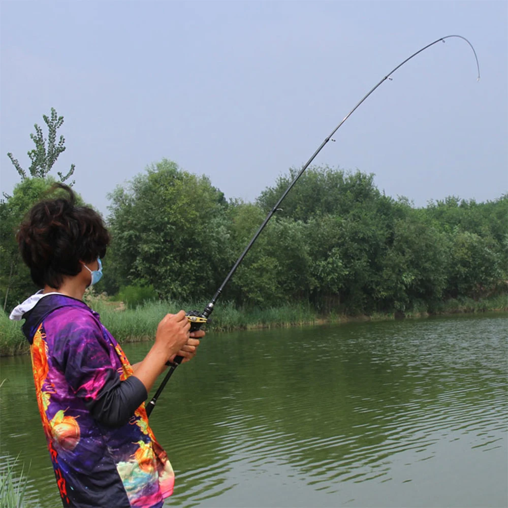 1.8M 2.1M 2.4M 2.7M 3.0M Portable Telescopic Fishing Rod Carbon Fiber Spinning/Casting Fish Rod Tackle