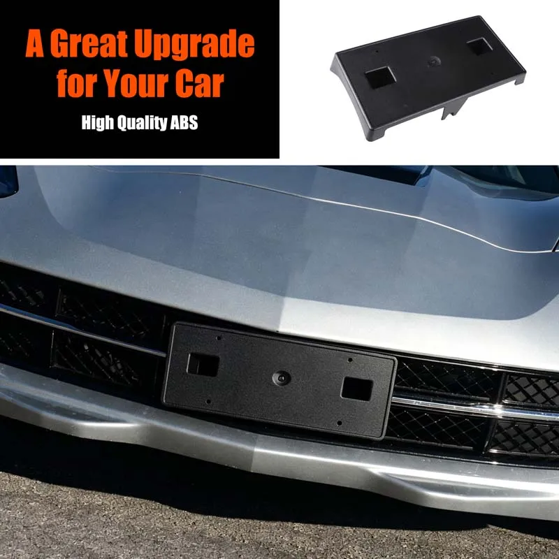 ABS Front License Plate Bracket For Chevrolet Corvette C7 2014 2015 2016 2017 2018 2019 Car Exterior Accessories For US Spec