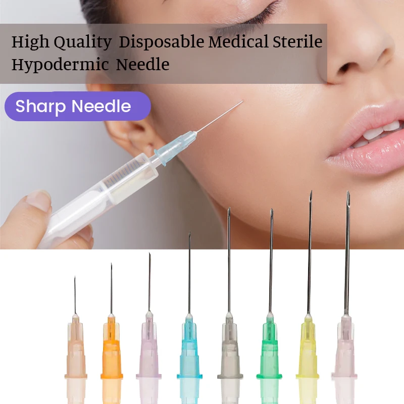 18G 25G 27G 30G 31G 32G 34G Medical Sterile Hypodermic Needle Small Painless Irrigator Facial Skin Care Tool Eyelid Tool Parts