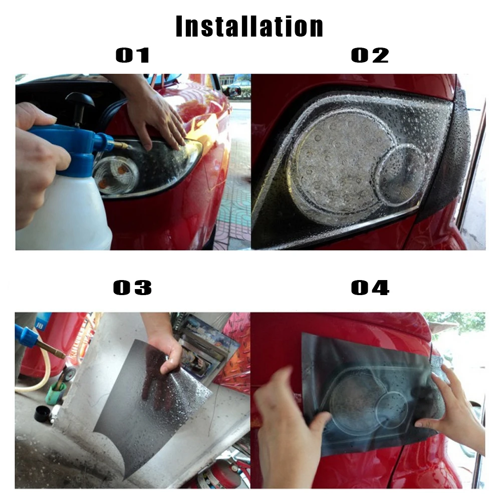 100cm X 30cm Car Tuning Headlight Protector Film Bumper Lamp Protection Wrap Sticker Exterior Parts Universal Car Accessories