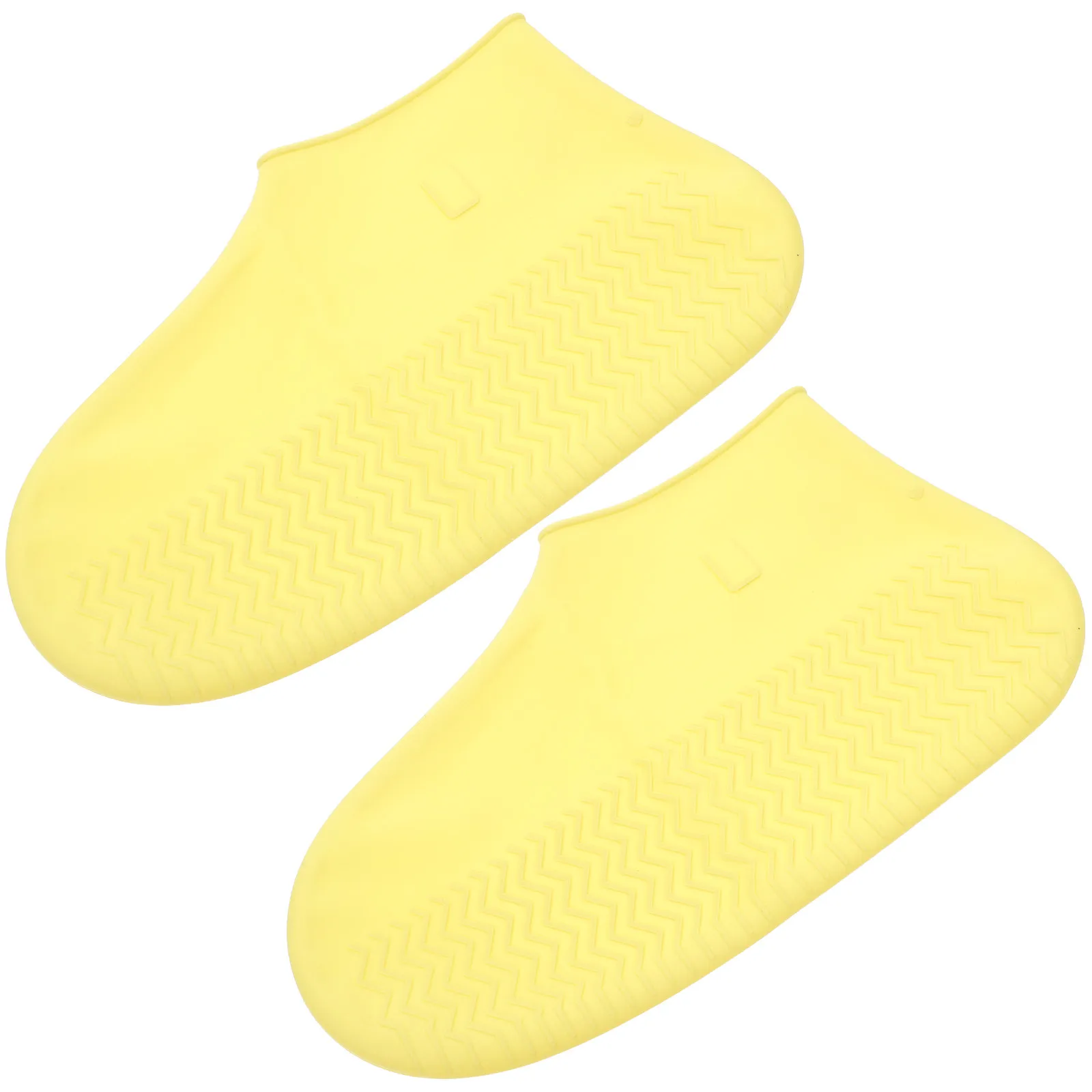 

1Pair Waterproof Splashproof Shoe Covers Thickened Anti-Skid Rain Boot Protectors Reusable Outdoor Shoes Cover for Men and