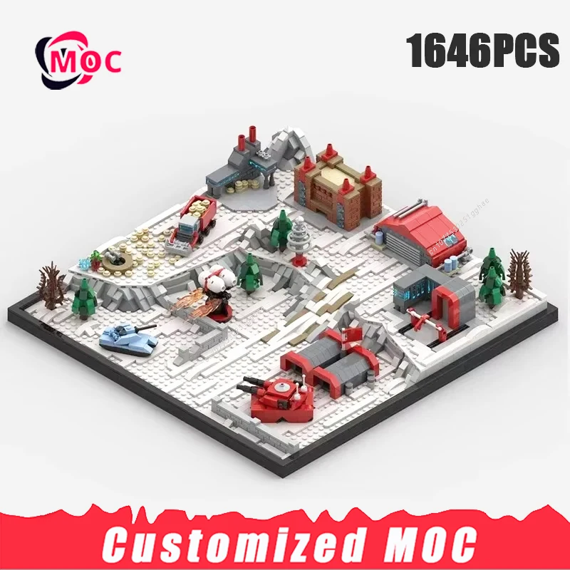 Military Game Model Moc Building Bricks Red Soldier Soviet Base Technology Modular Blocks Gifts Christmas Toys DIY Sets Assembly